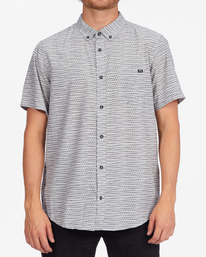 0 Sundays Mini Short Sleeve Shirt Grey ABYWT00112 Billabong