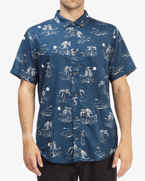 0 Sundays Mini Short Sleeve Shirt Blue ABYWT00112 Billabong