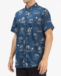 1 Sundays Mini Short Sleeve Shirt Blue ABYWT00112 Billabong