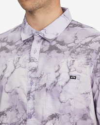 3 Sundays Floral Short Sleeve Shirt Purple ABYWT00113 Billabong