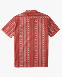 6 Sundays Jacquard Short Sleeve Shirt Red ABYWT00114 Billabong