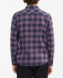 2 Coastline Flannel Shirt Purple ABYWT00116 Billabong