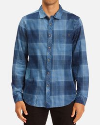 0 Coastline Flannel Shirt Blue ABYWT00116 Billabong