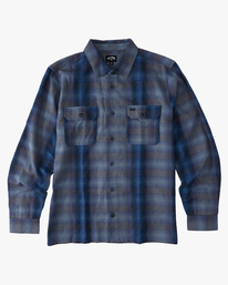 4 Offshore Jacquard Flannel Shirt Blue ABYWT00135 Billabong