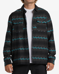 0 Offshore Jacquard - Flannel Shirt for Men Black ABYWT00135 Billabong