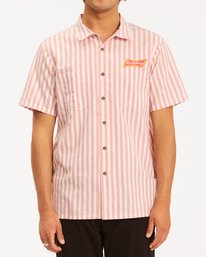 0 Budweiser Bow Stripe Short Sleeve Shirt  ABYWT00141 Billabong