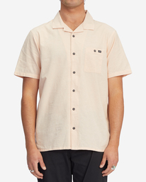 1 Vacay All Day Short Sleeve Shirt Blue ABYWT00160 Billabong