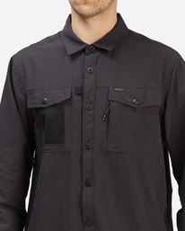4 A/Div Otis Surftrek UPF 50+ Long Sleeve Shirt Black ABYWT00163 Billabong