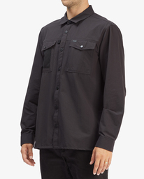 1 A/Div Otis Surftrek UPF 50+ Long Sleeve Shirt Black ABYWT00163 Billabong