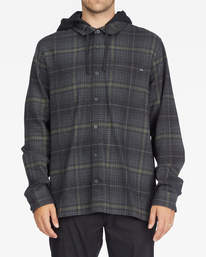 0 Baja Cali Hooded Flannel Shirt  ABYWT00174 Billabong