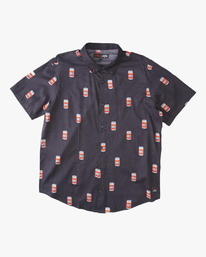 6 The Simpsons Duff Short Sleeve Shirt Black ABYWT00180 Billabong