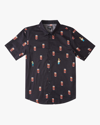 4 The Simpsons Duff Short Sleeve Shirt Black ABYWT00180 Billabong