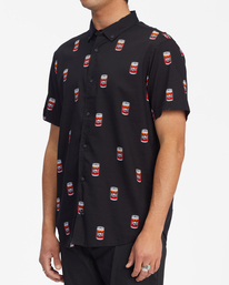 1 The Simpsons Duff Short Sleeve Shirt Black ABYWT00180 Billabong