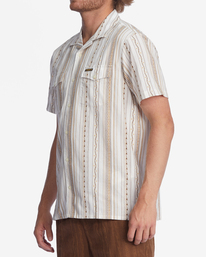 1 Wrangler Wesley Short Sleeve Shirt White ABYWT00183 Billabong