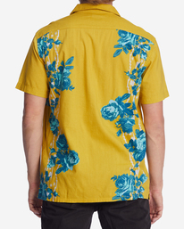 2 Wrangler Desert Rose Short Sleeve Shirt Yellow ABYWT00185 Billabong