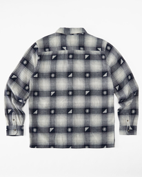 7 Wrangler Shadows Flannel Shirt Blue ABYWT00186 Billabong