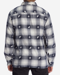 3 Wrangler Shadows Flannel Shirt Blue ABYWT00186 Billabong
