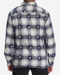 2 Wrangler Shadows Flannel Shirt Blue ABYWT00186 Billabong