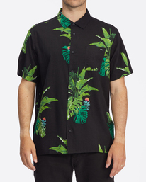 0 Kamea Jungle Short Sleeve Shirt Black ABYWT00192 Billabong