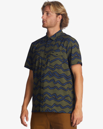 4 Surftrek Perf - Short Sleeve Shirt for Men Green ABYWT00195 Billabong