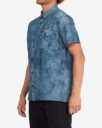 1 A/Div Surftrek Perf Short Sleeve Shirt Blue ABYWT00195 Billabong