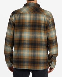 3 Furnace Bonded Flannel - Chemise doublée en polaire Furnace pour Homme Vert ABYWT00196 Billabong