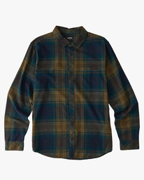 4 Coastline Flannel Shirt Blue ABYWT00198 Billabong
