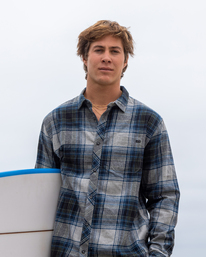 0 Coastline Flannel Shirt Grey ABYWT00198 Billabong