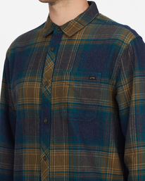 3 Coastline Flannel Shirt Blue ABYWT00198 Billabong
