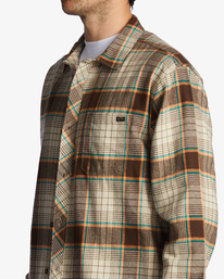 4 Coastline Flannel Shirt Beige ABYWT00198 Billabong