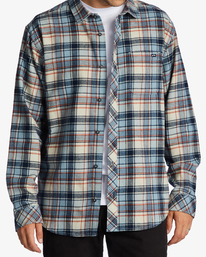 4 Coastline Flannel Shirt White ABYWT00198 Billabong