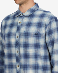 3 Coastline Flannel Shirt Blue ABYWT00198 Billabong