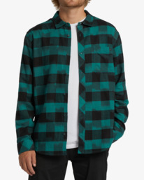 1 Coastline Flannel Shirt Blue ABYWT00198 Billabong