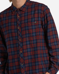 4 Coastline Flannel Shirt Red ABYWT00198 Billabong