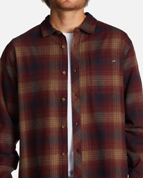 3 Coastline Flannel Shirt Green ABYWT00198 Billabong