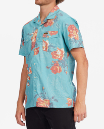 2 Wrangler Bloom Short Sleeve Shirt Green ABYWT00202 Billabong