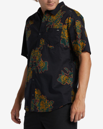 1 Sundays Floral Short Sleeve Shirt Black ABYWT00204 Billabong