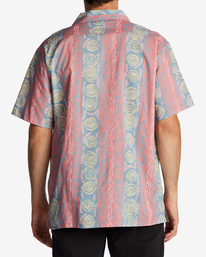 3 Sundays Vacay - Camisa de manga curta para Homem Vermelho ABYWT00205 Billabong