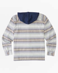 6 Baja Hooded Flannel Shirt Blue ABYWT00210 Billabong