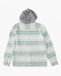 5 Baja Hooded Flannel Shirt White ABYWT00210 Billabong