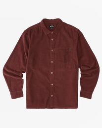 4 Bowie Long Sleeve Corduroy Shirt Green ABYWT00217 Billabong