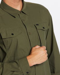 3 Surftrek Tech Long Sleeve Shirt Green ABYWT00228 Billabong
