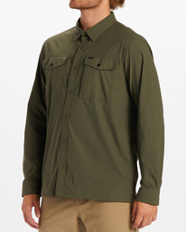 1 Surftrek Tech Long Sleeve Shirt Green ABYWT00228 Billabong