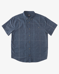 4 All Day Plaid Short Sleeve Shirt Blue ABYWT00231 Billabong
