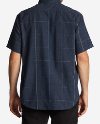 2 All Day Plaid Short Sleeve Shirt Blue ABYWT00231 Billabong