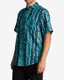1 Sundays Short Sleeve Shirt Blue ABYWT00234 Billabong