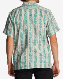 3 Sundays Jacquard - Camisa de Manga Corta para Hombre Beige ABYWT00235 Billabong