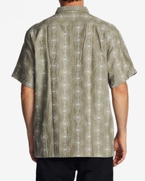 3 Sundays Jacquard - Overhemd met Korte Mouwen voor Heren Beige ABYWT00235 Billabong