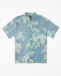 3 Kamea Sundays Island Short Sleeve Shirt Blue ABYWT00238 Billabong