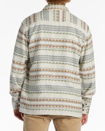 2 Offshore Jacquard Flannel - Overhemd met Lange Mouwen voor Heren Beige ABYWT00249 Billabong